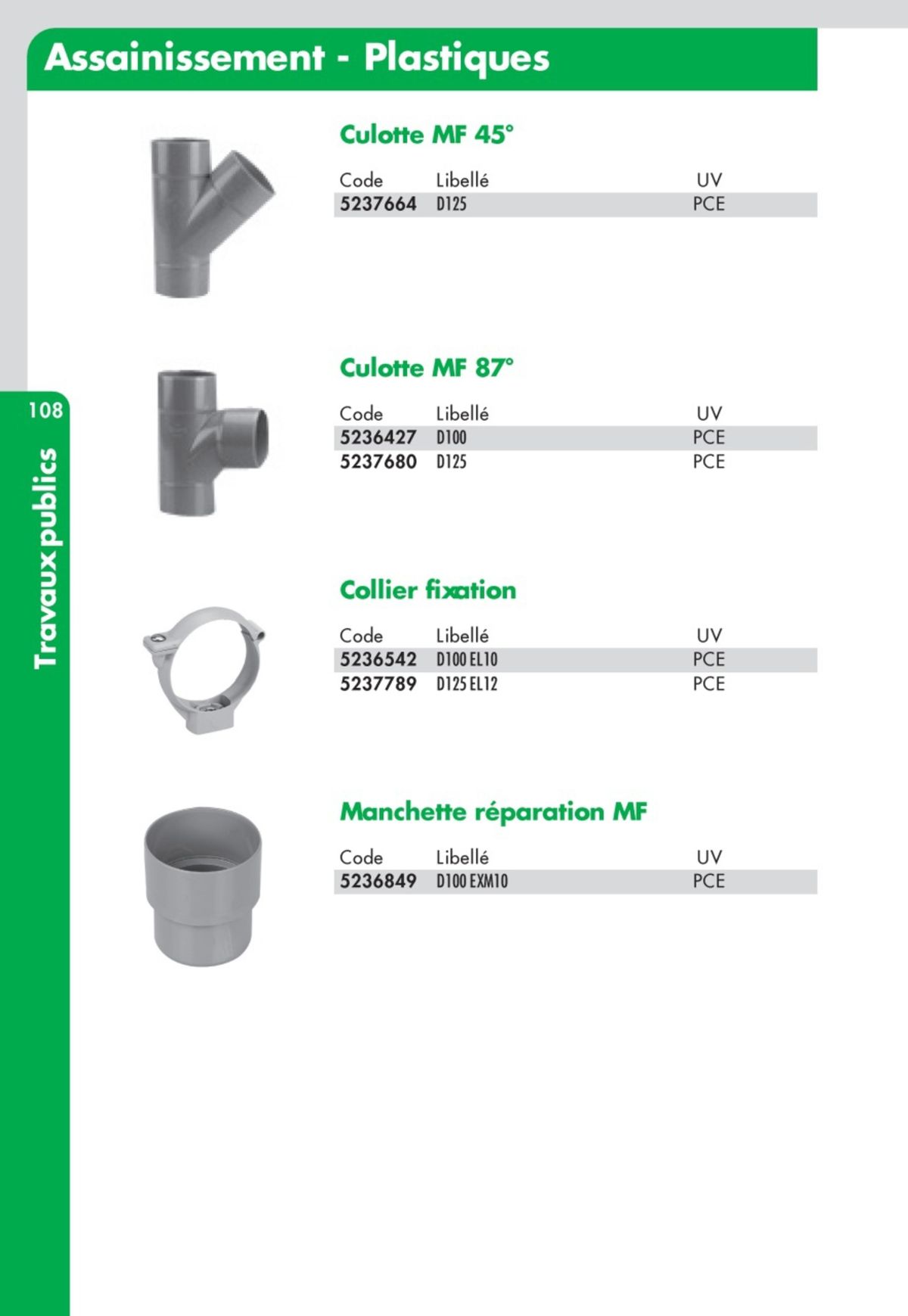 Catalogue Guide Technique Travaux Publics 2024-2025 Ciffréo Bona, page 00011