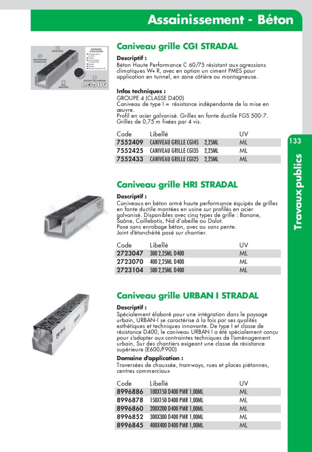 Catalogue Guide Technique Travaux Publics 2024-2025 Ciffréo Bona, page 00039