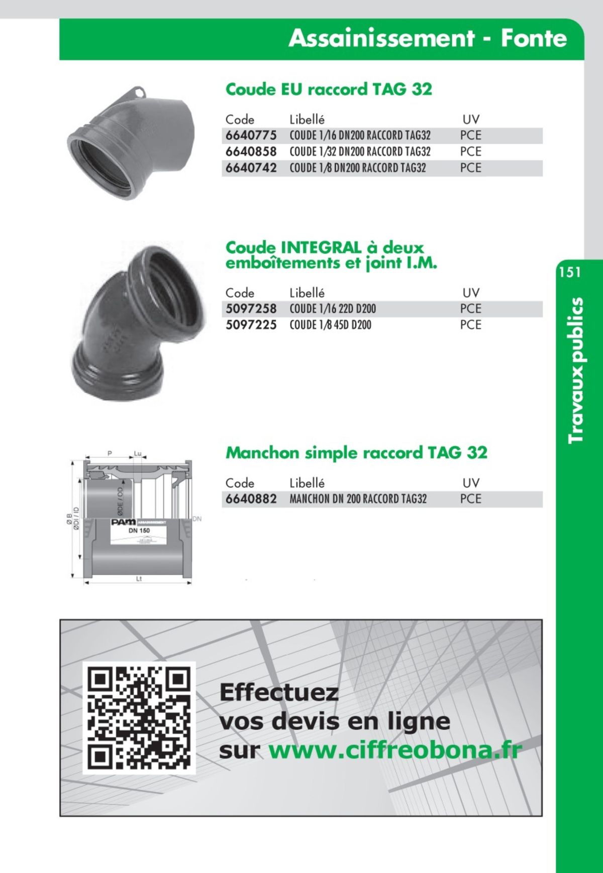 Catalogue Guide Technique Travaux Publics 2024-2025 Ciffréo Bona, page 00059