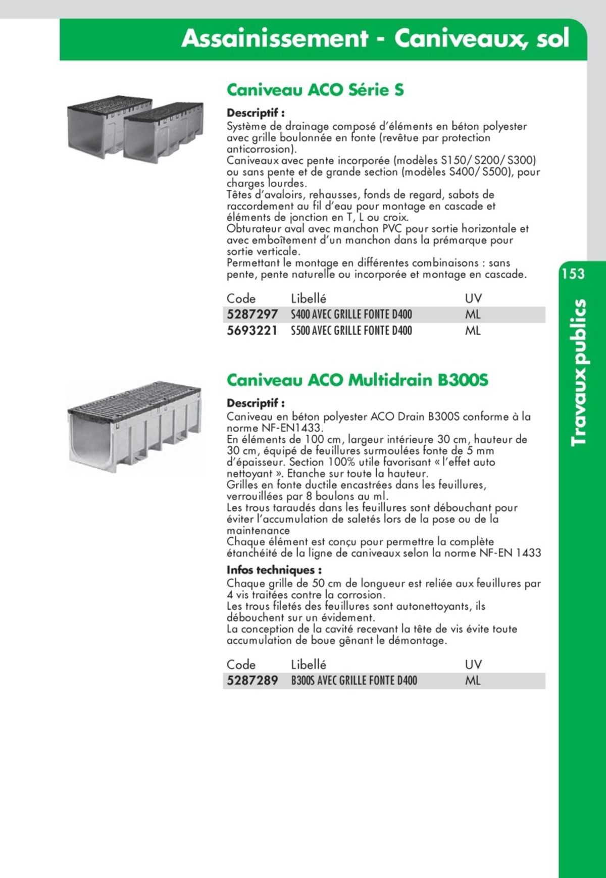 Catalogue Guide Technique Travaux Publics 2024-2025 Ciffréo Bona, page 00061