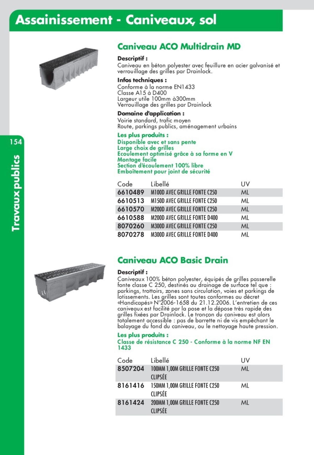 Catalogue Guide Technique Travaux Publics 2024-2025 Ciffréo Bona, page 00062