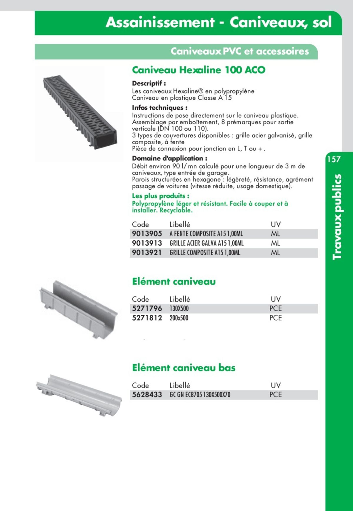 Catalogue Guide Technique Travaux Publics 2024-2025 Ciffréo Bona, page 00065