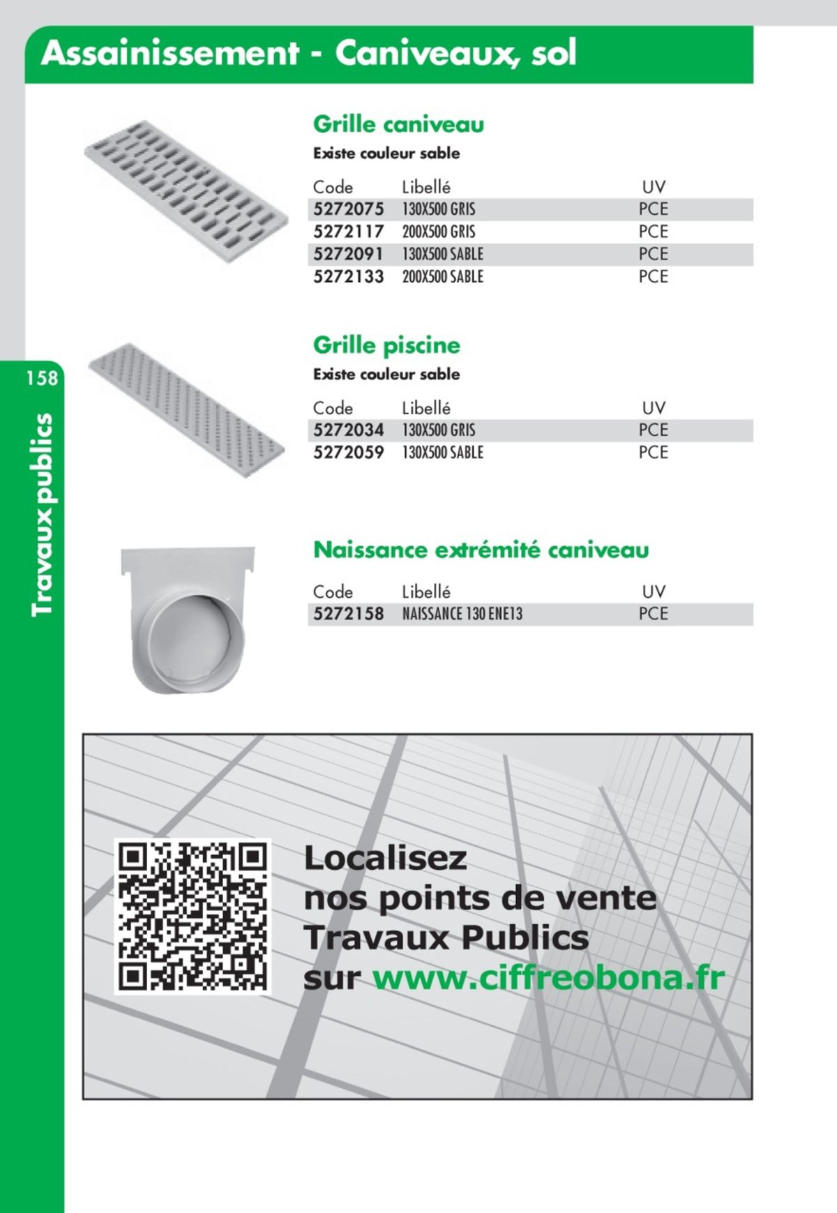 Catalogue Guide Technique Travaux Publics 2024-2025 Ciffréo Bona, page 00066