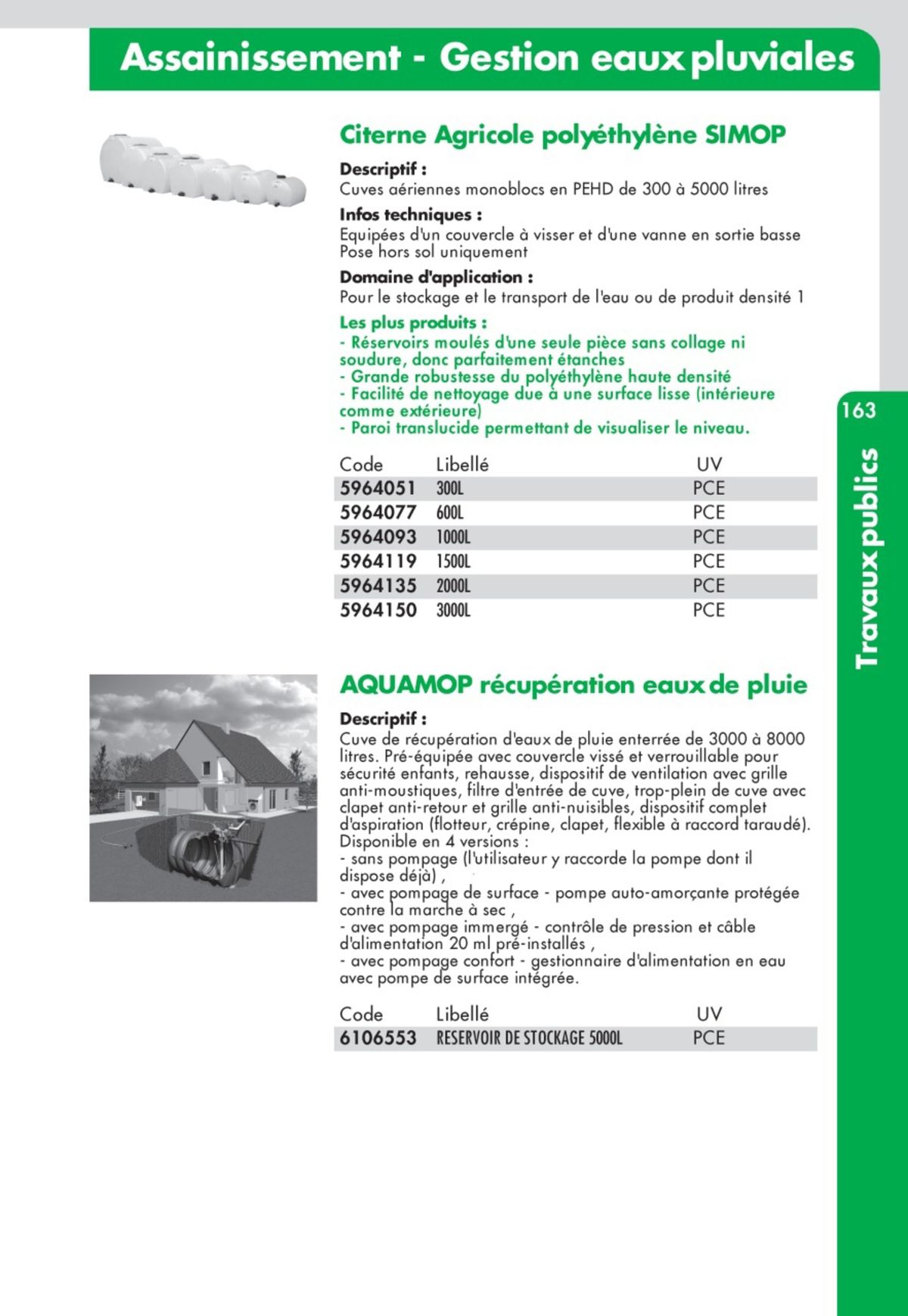 Catalogue Guide Technique Travaux Publics 2024-2025 Ciffréo Bona, page 00073