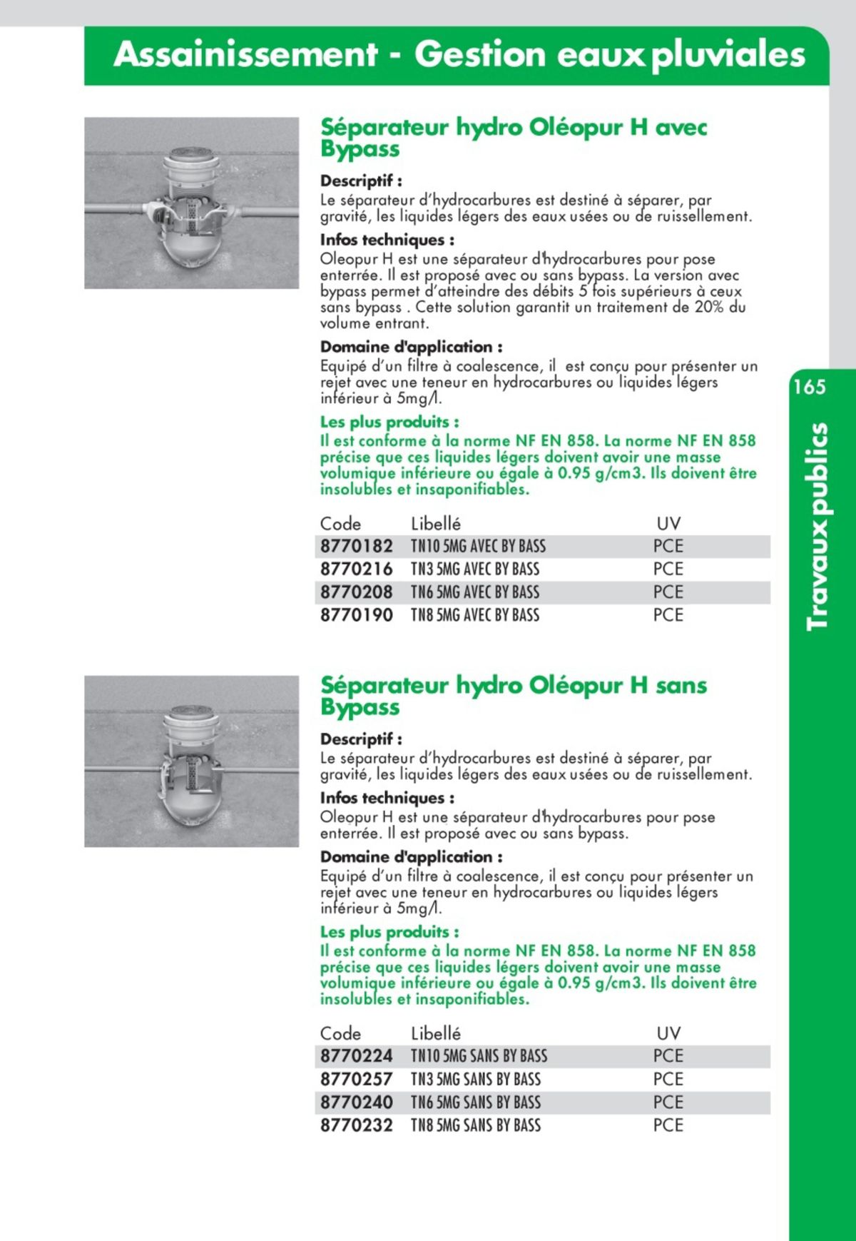 Catalogue Guide Technique Travaux Publics 2024-2025 Ciffréo Bona, page 00075