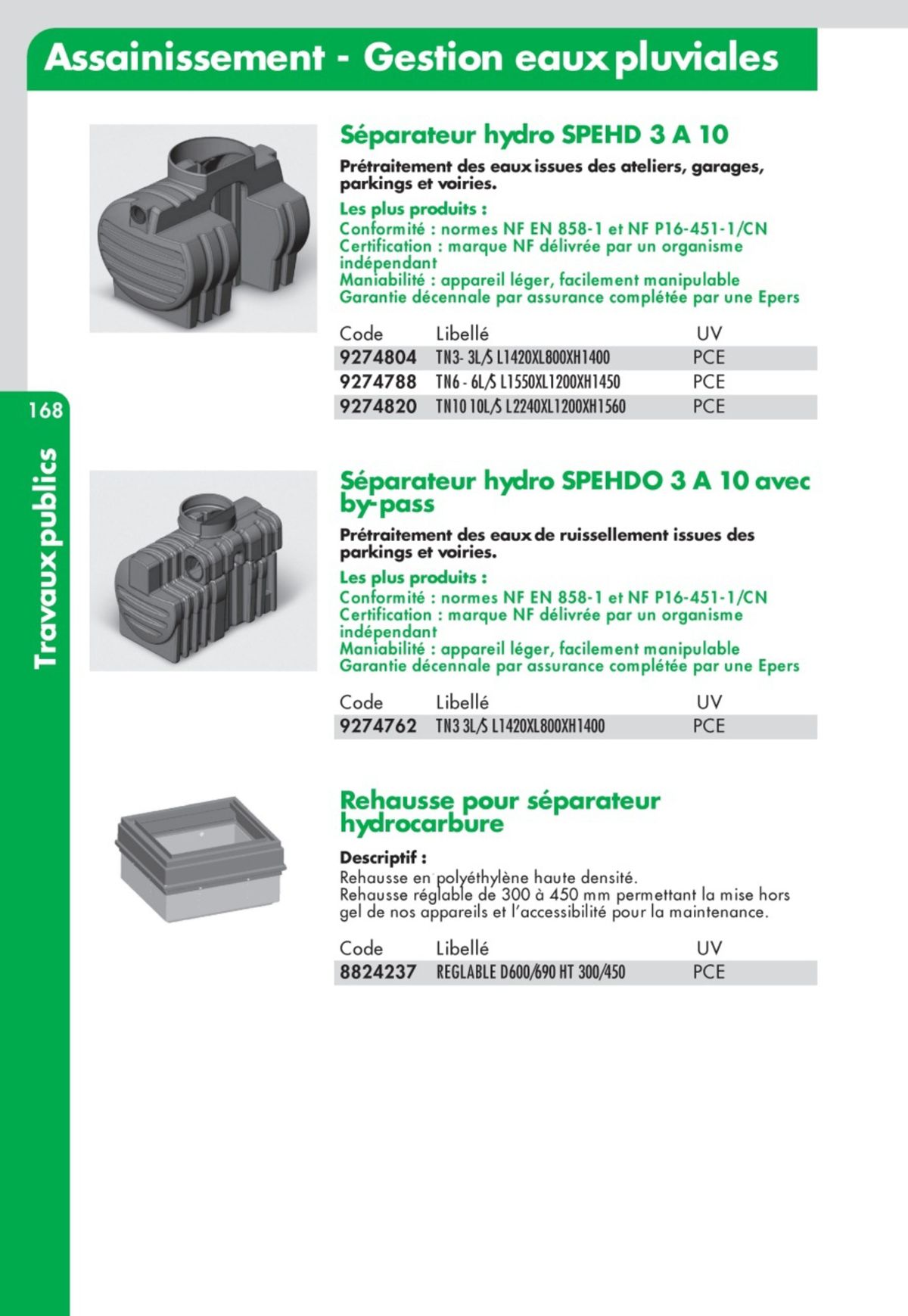 Catalogue Guide Technique Travaux Publics 2024-2025 Ciffréo Bona, page 00078