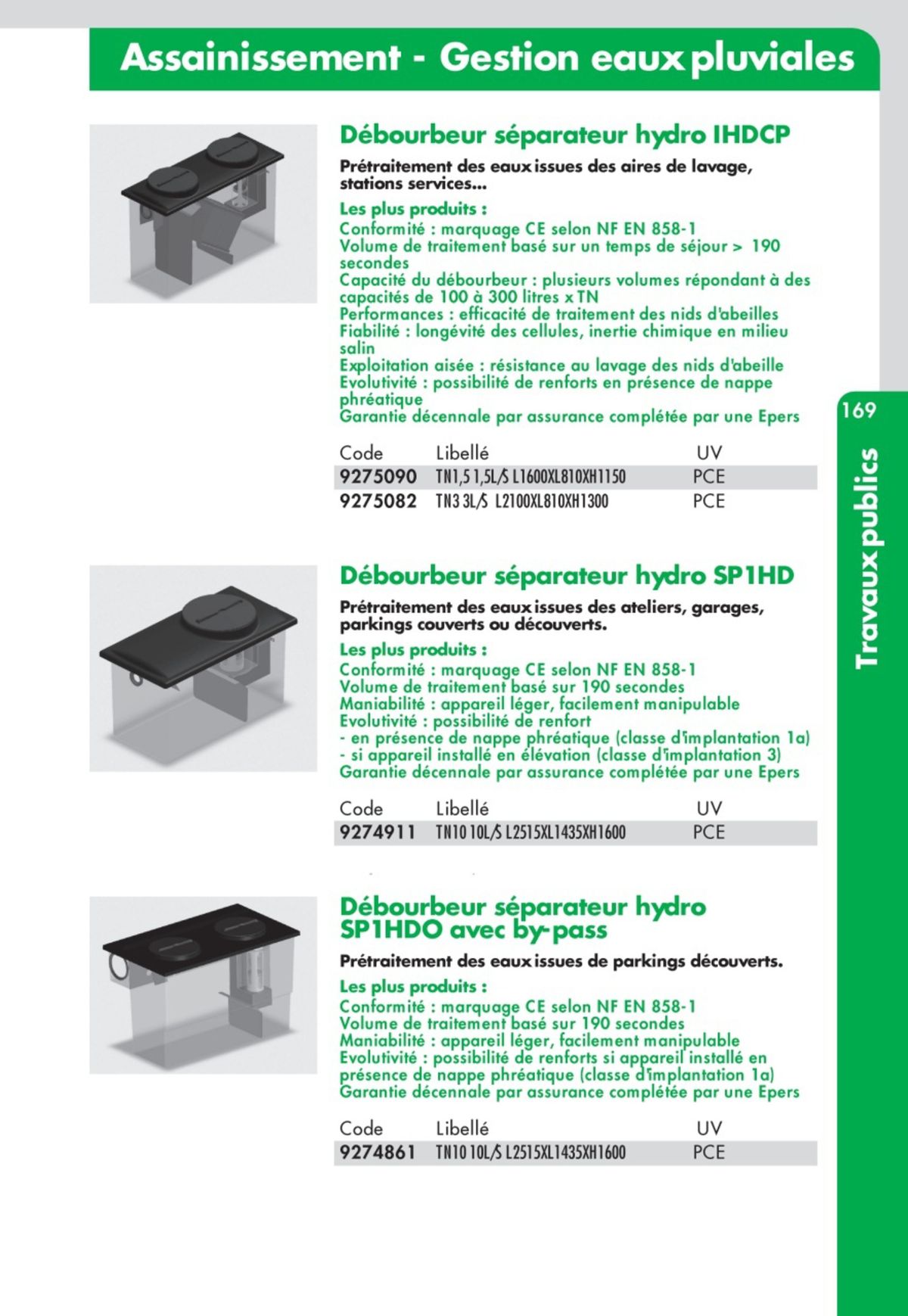 Catalogue Guide Technique Travaux Publics 2024-2025 Ciffréo Bona, page 00079