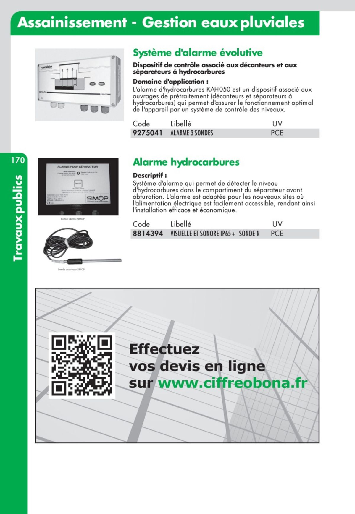 Catalogue Guide Technique Travaux Publics 2024-2025 Ciffréo Bona, page 00080