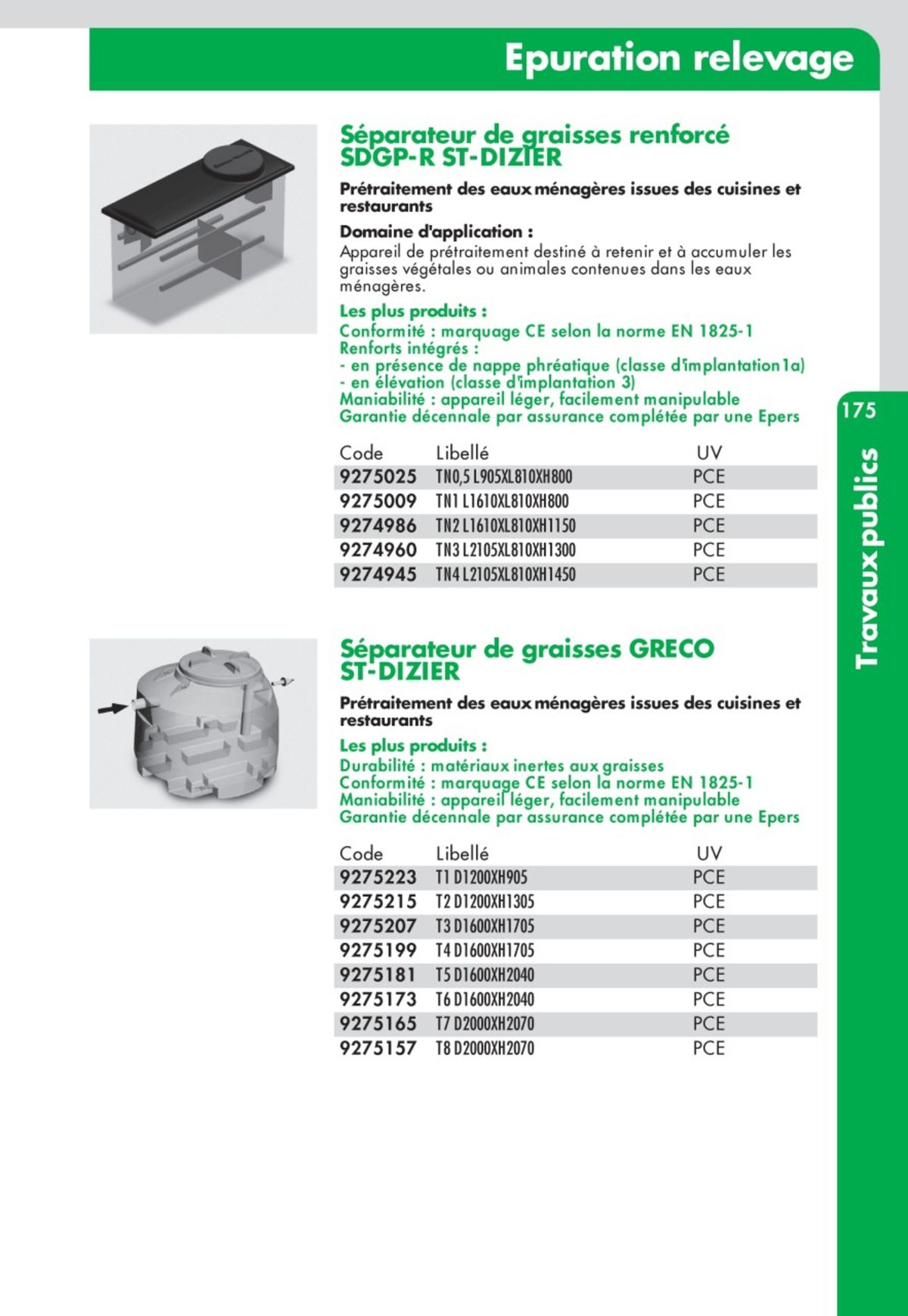 Catalogue Guide Technique Travaux Publics 2024-2025 Ciffréo Bona, page 00085