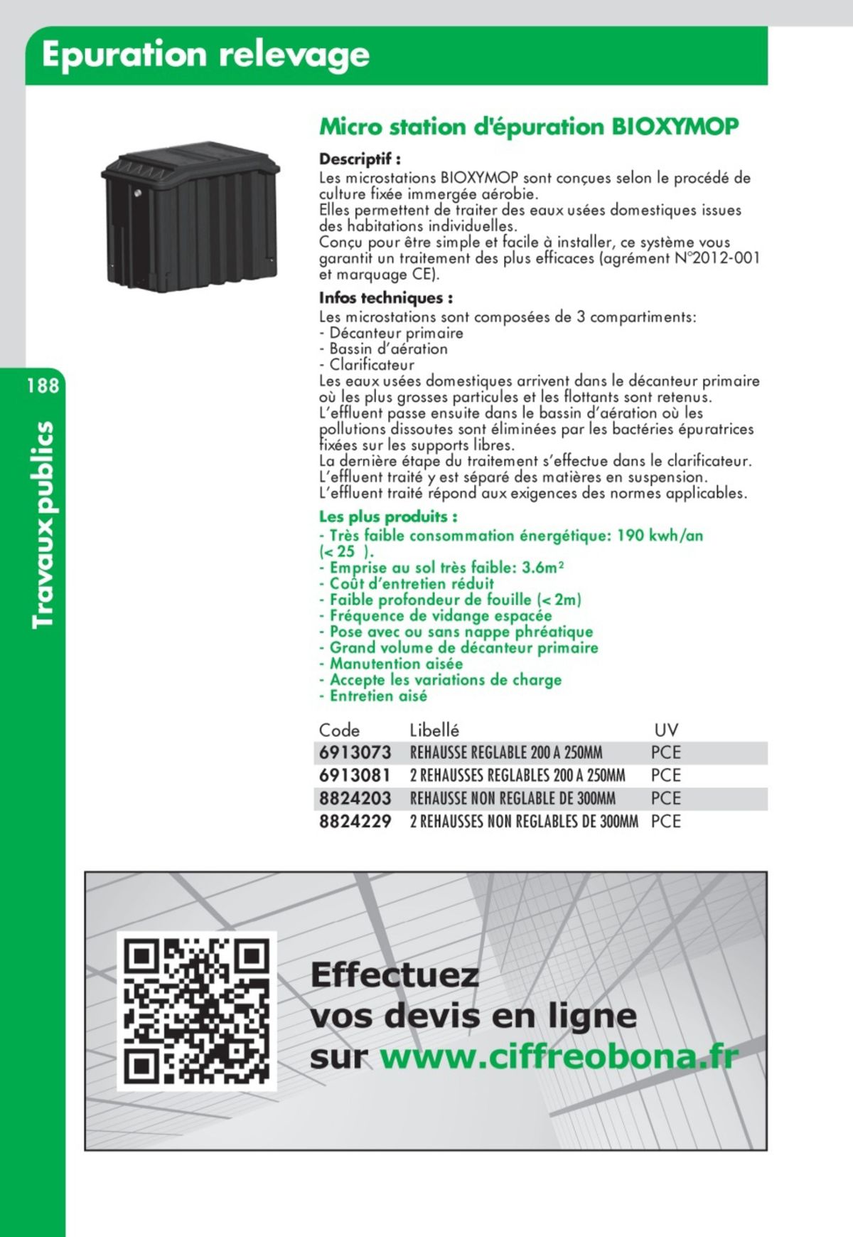 Catalogue Guide Technique Travaux Publics 2024-2025 Ciffréo Bona, page 00099