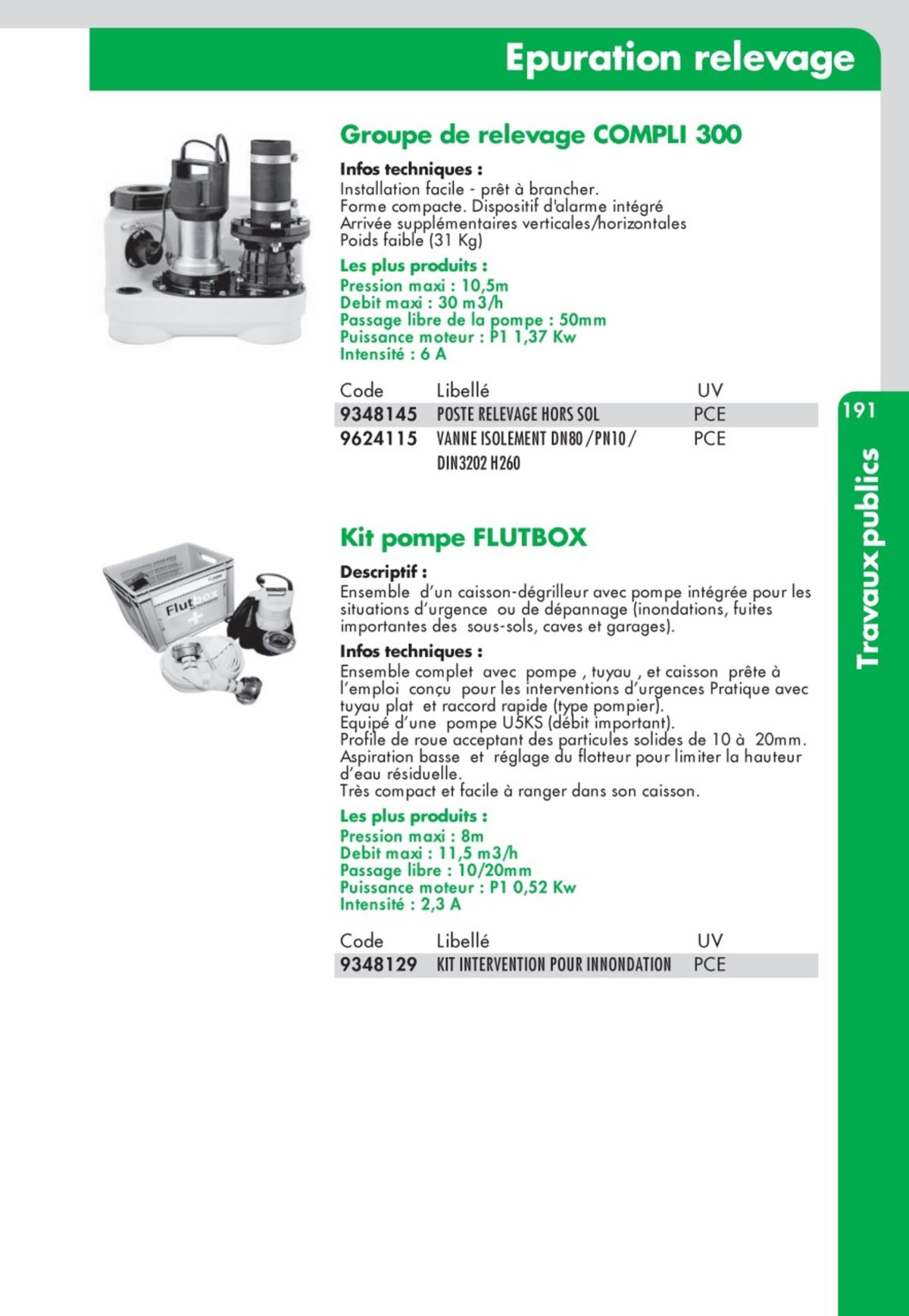 Catalogue Guide Technique Travaux Publics 2024-2025 Ciffréo Bona, page 00103