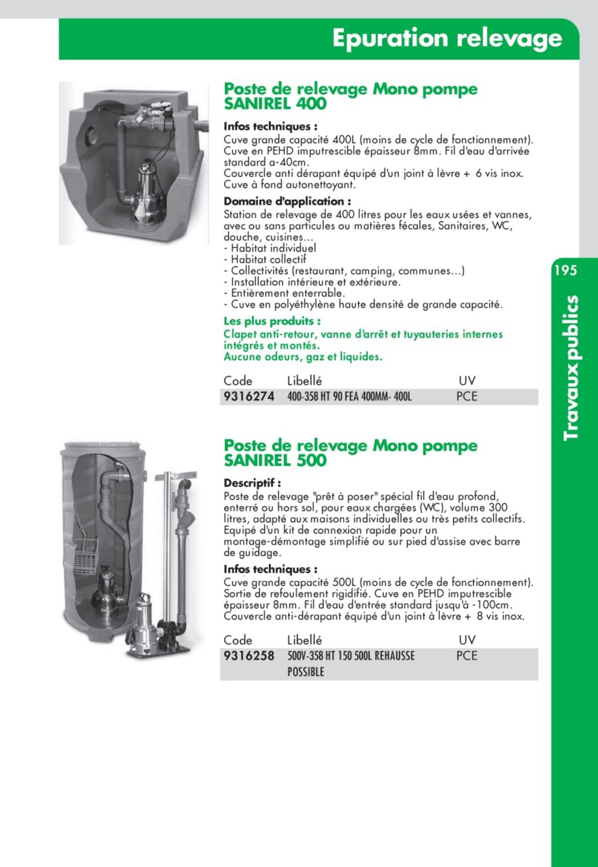 Catalogue Guide Technique Travaux Publics 2024-2025 Ciffréo Bona, page 00107