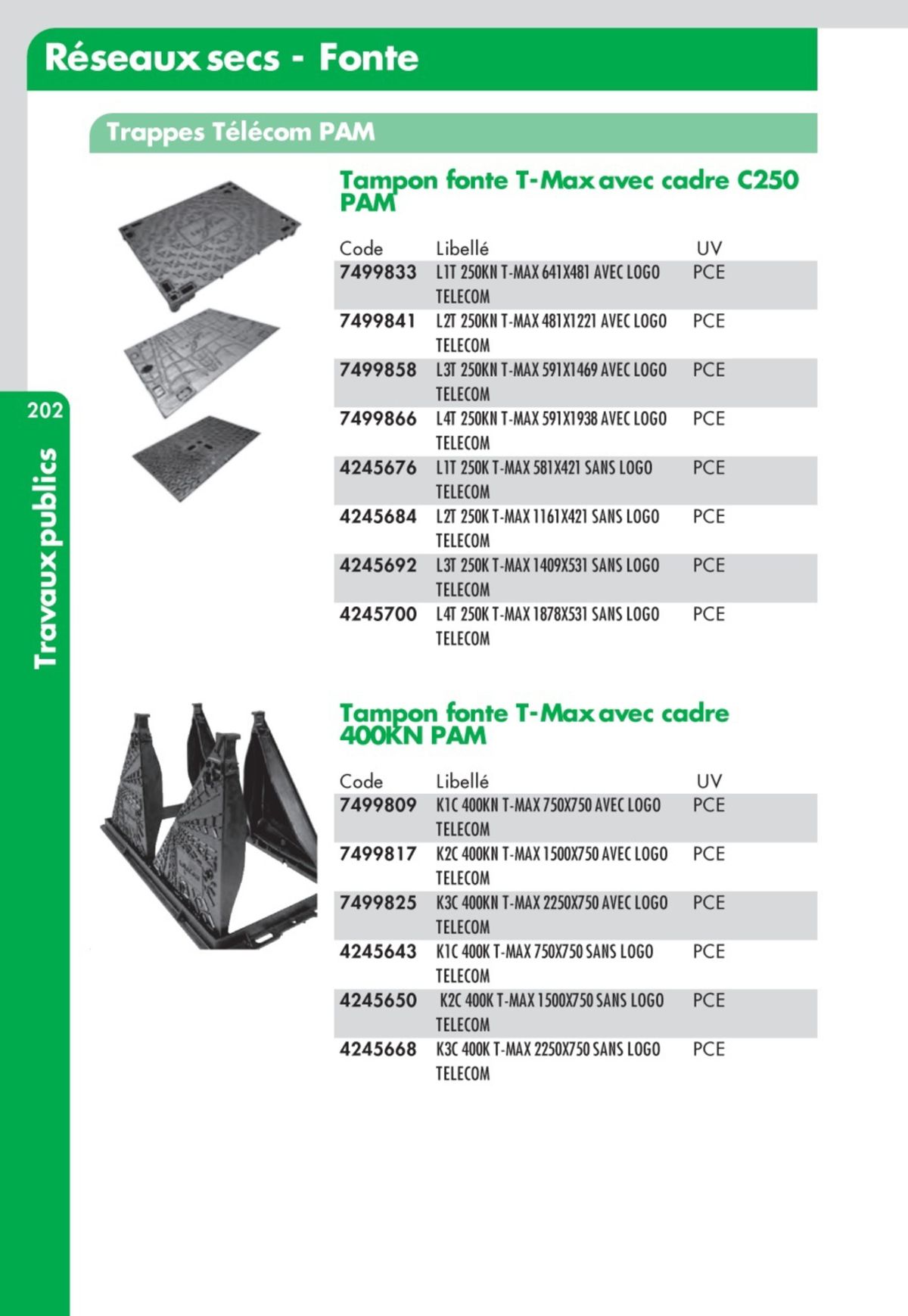 Catalogue Guide Technique Travaux Publics 2024-2025 Ciffréo Bona, page 00116