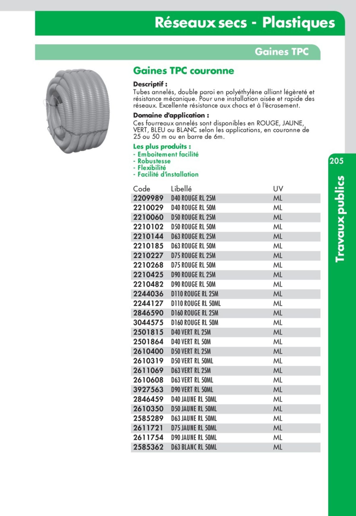 Catalogue Guide Technique Travaux Publics 2024-2025 Ciffréo Bona, page 00119