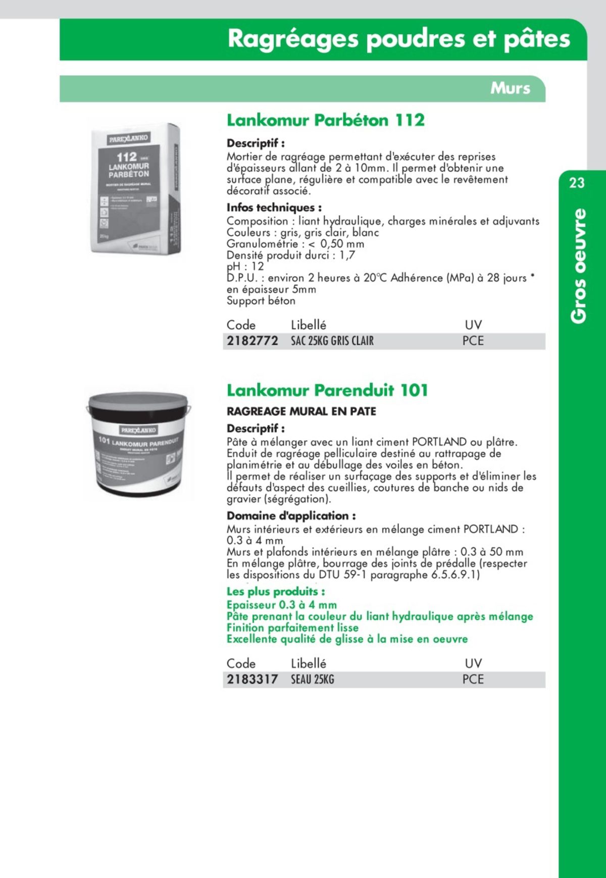 Catalogue Guide Technique Travaux Publics 2024-2025 Ciffréo Bona, page 00163