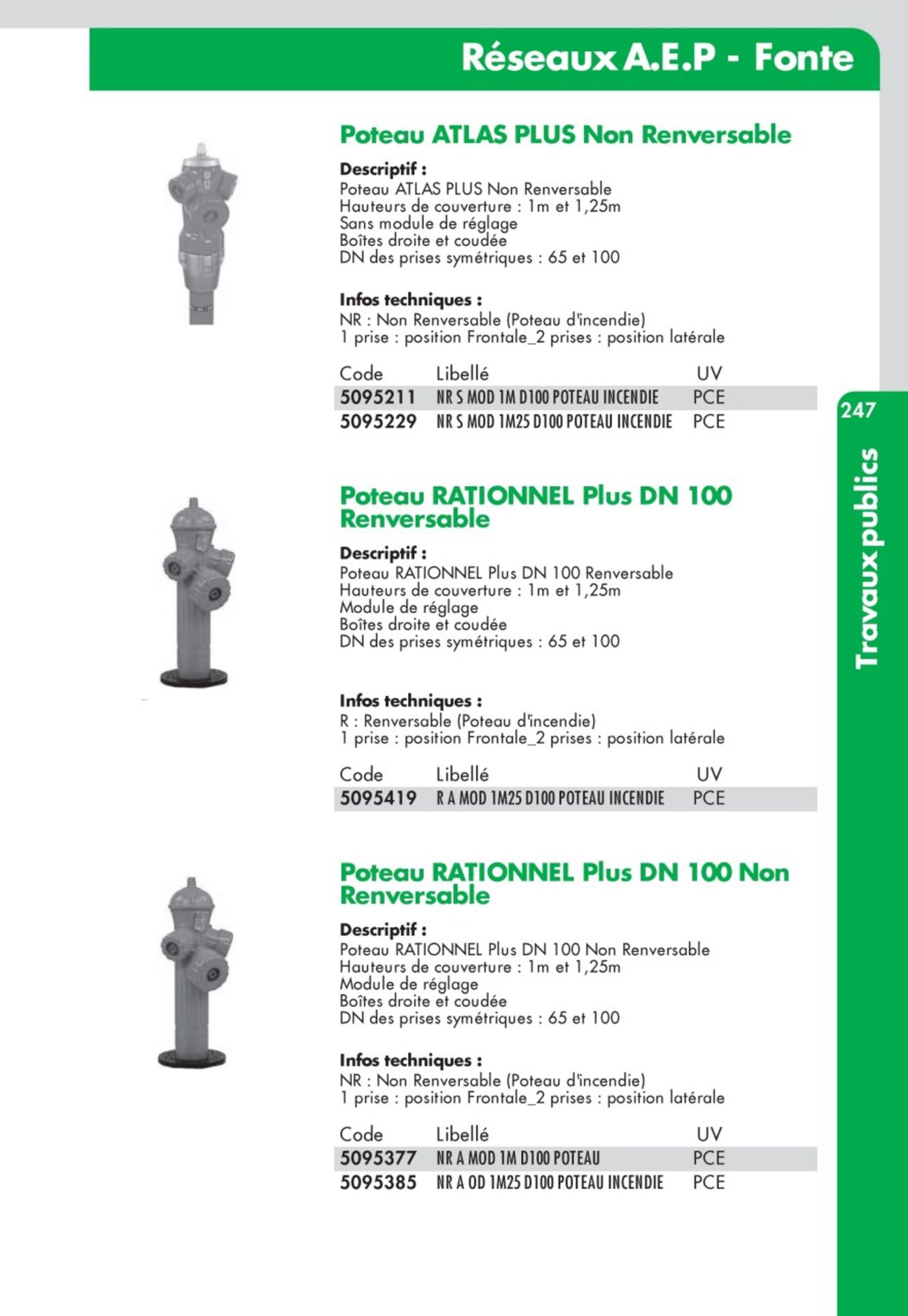 Catalogue Guide Technique Travaux Publics 2024-2025 Ciffréo Bona, page 00166