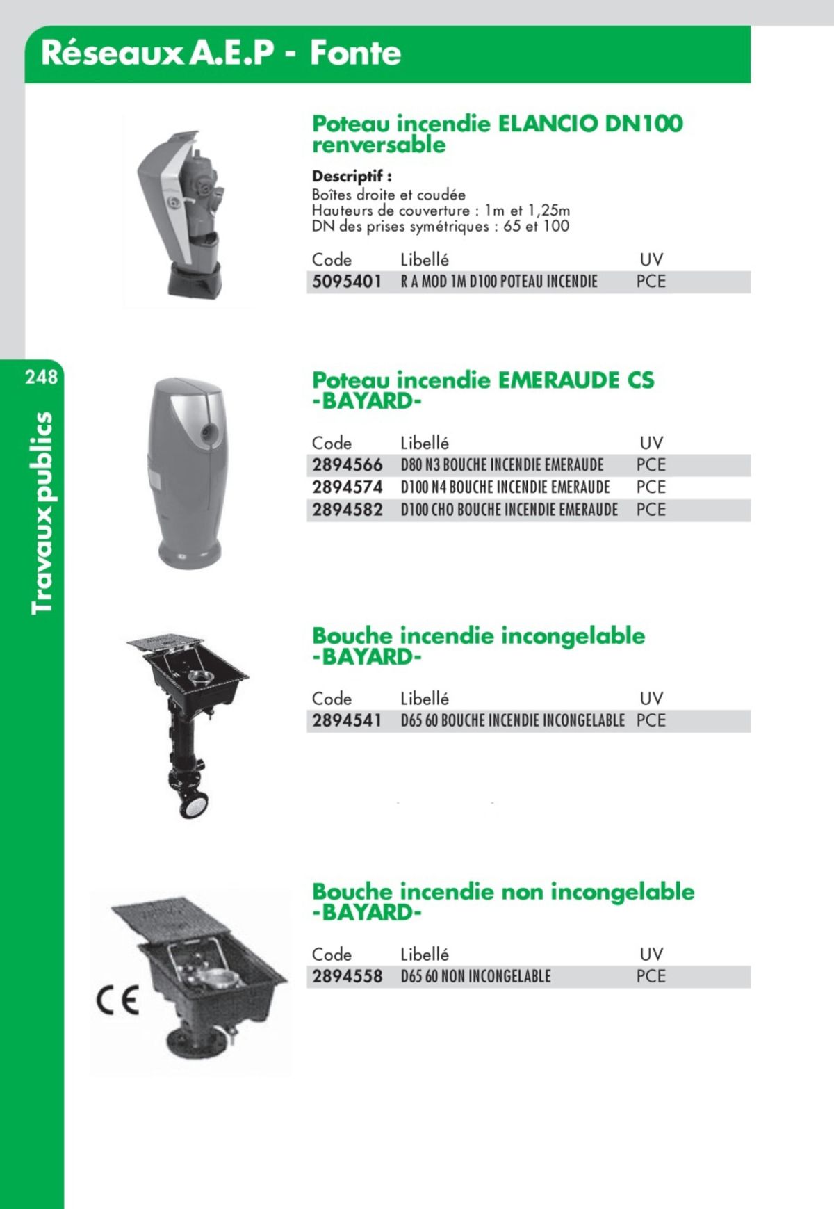 Catalogue Guide Technique Travaux Publics 2024-2025 Ciffréo Bona, page 00167