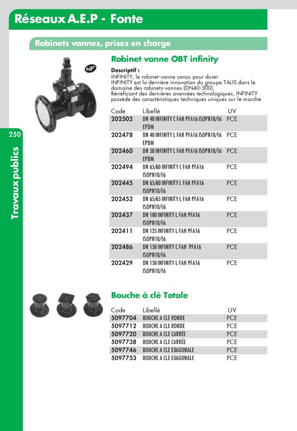 Catalogue Guide Technique Travaux Publics 2024-2025 Ciffréo Bona, page 00169
