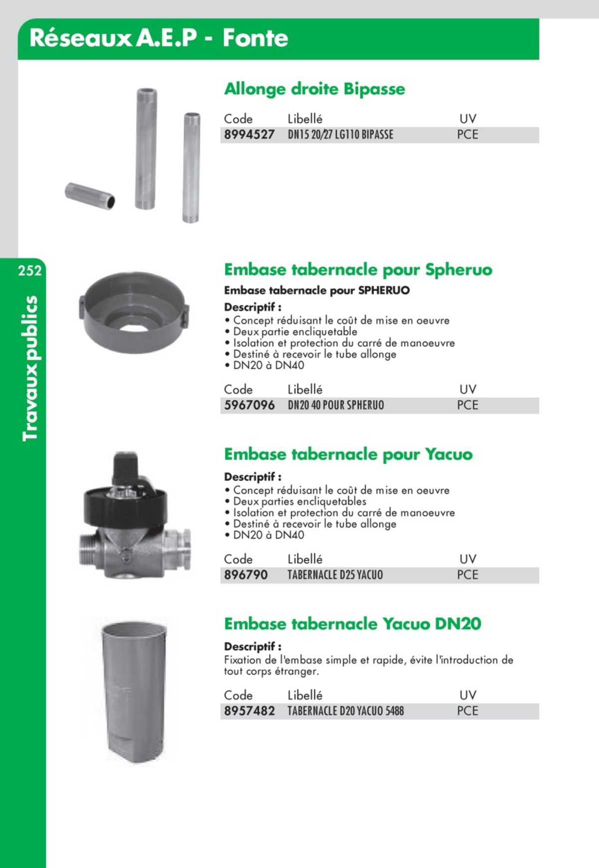 Catalogue Guide Technique Travaux Publics 2024-2025 Ciffréo Bona, page 00171