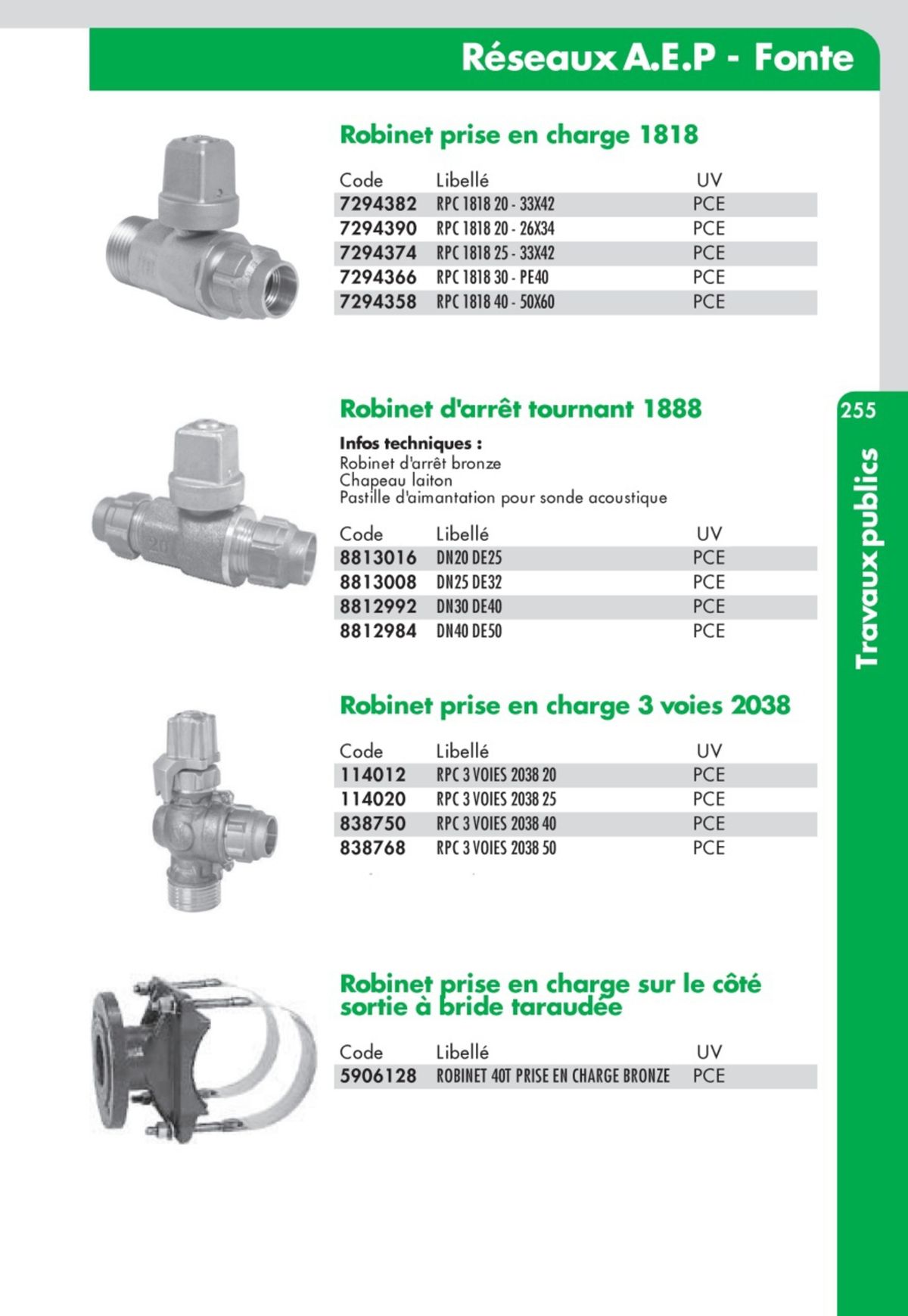 Catalogue Guide Technique Travaux Publics 2024-2025 Ciffréo Bona, page 00174