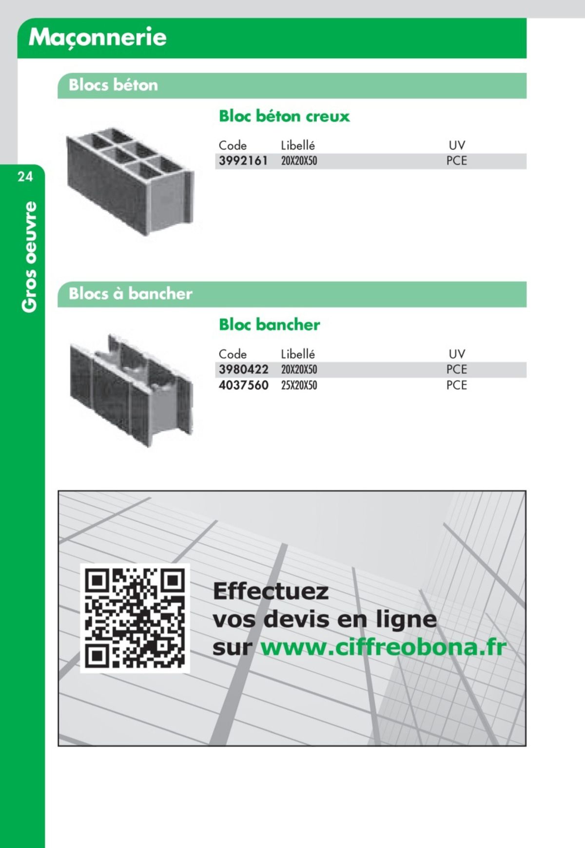 Catalogue Guide Technique Travaux Publics 2024-2025 Ciffréo Bona, page 00178