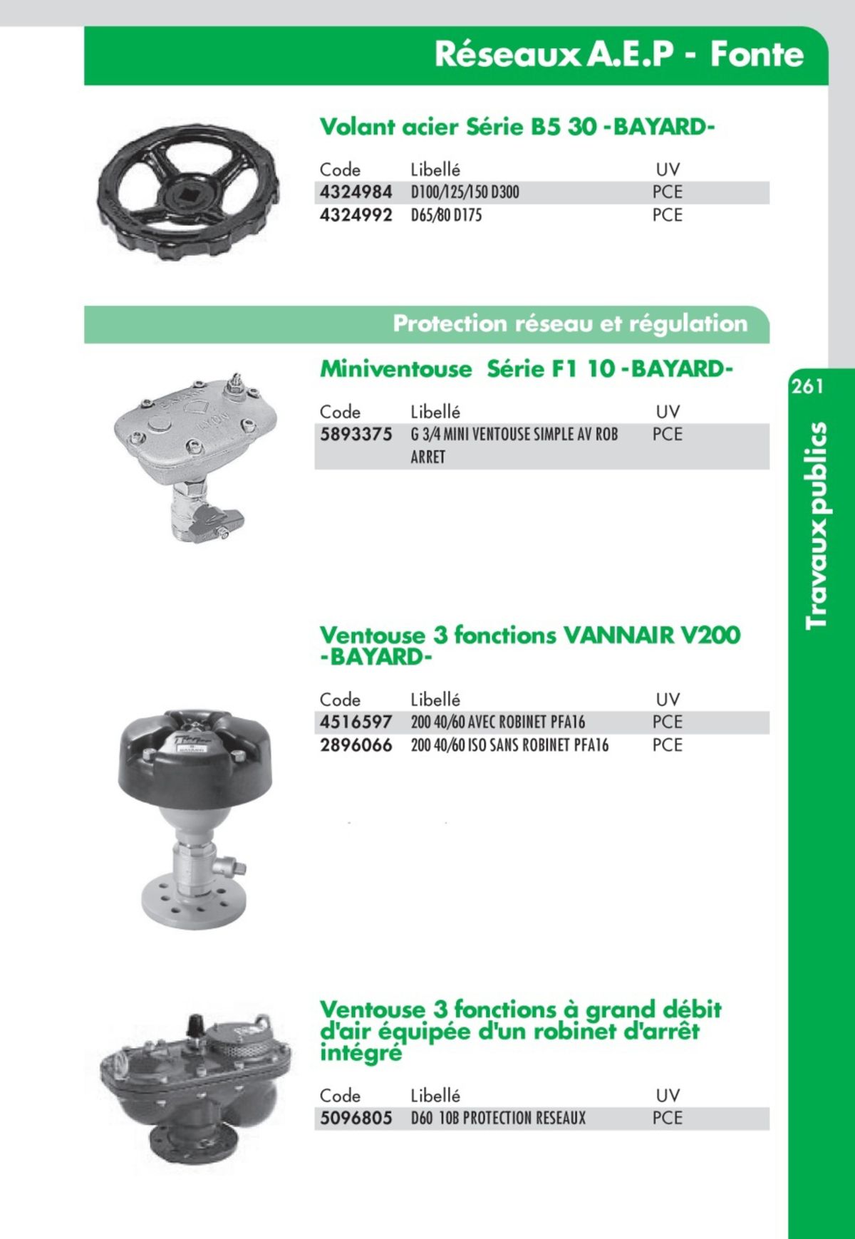 Catalogue Guide Technique Travaux Publics 2024-2025 Ciffréo Bona, page 00181