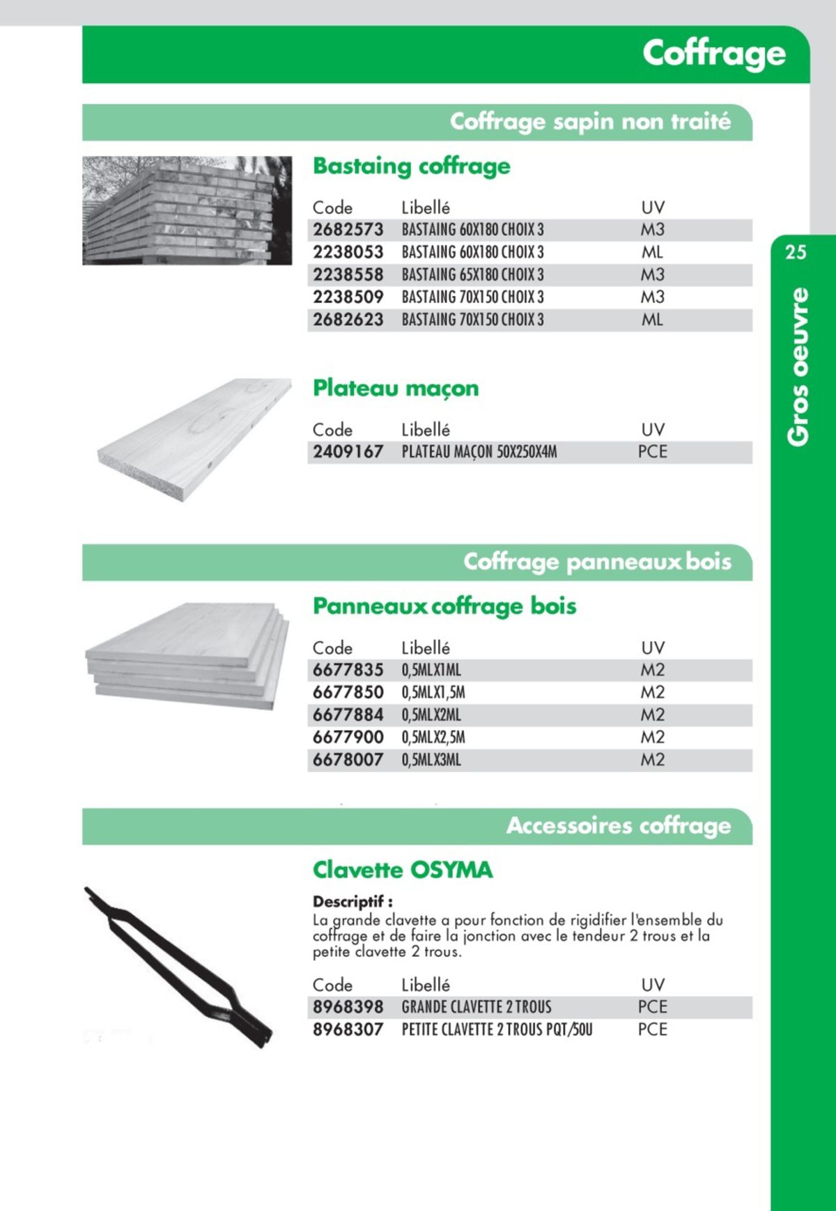 Catalogue Guide Technique Travaux Publics 2024-2025 Ciffréo Bona, page 00189