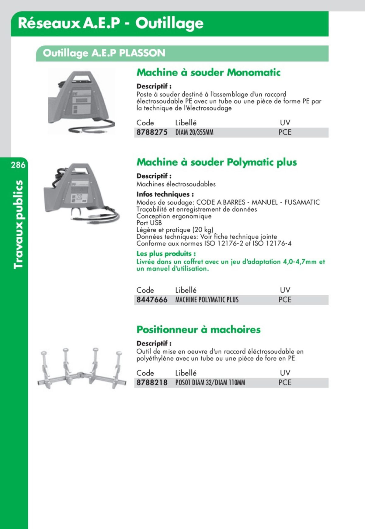 Catalogue Guide Technique Travaux Publics 2024-2025 Ciffréo Bona, page 00209