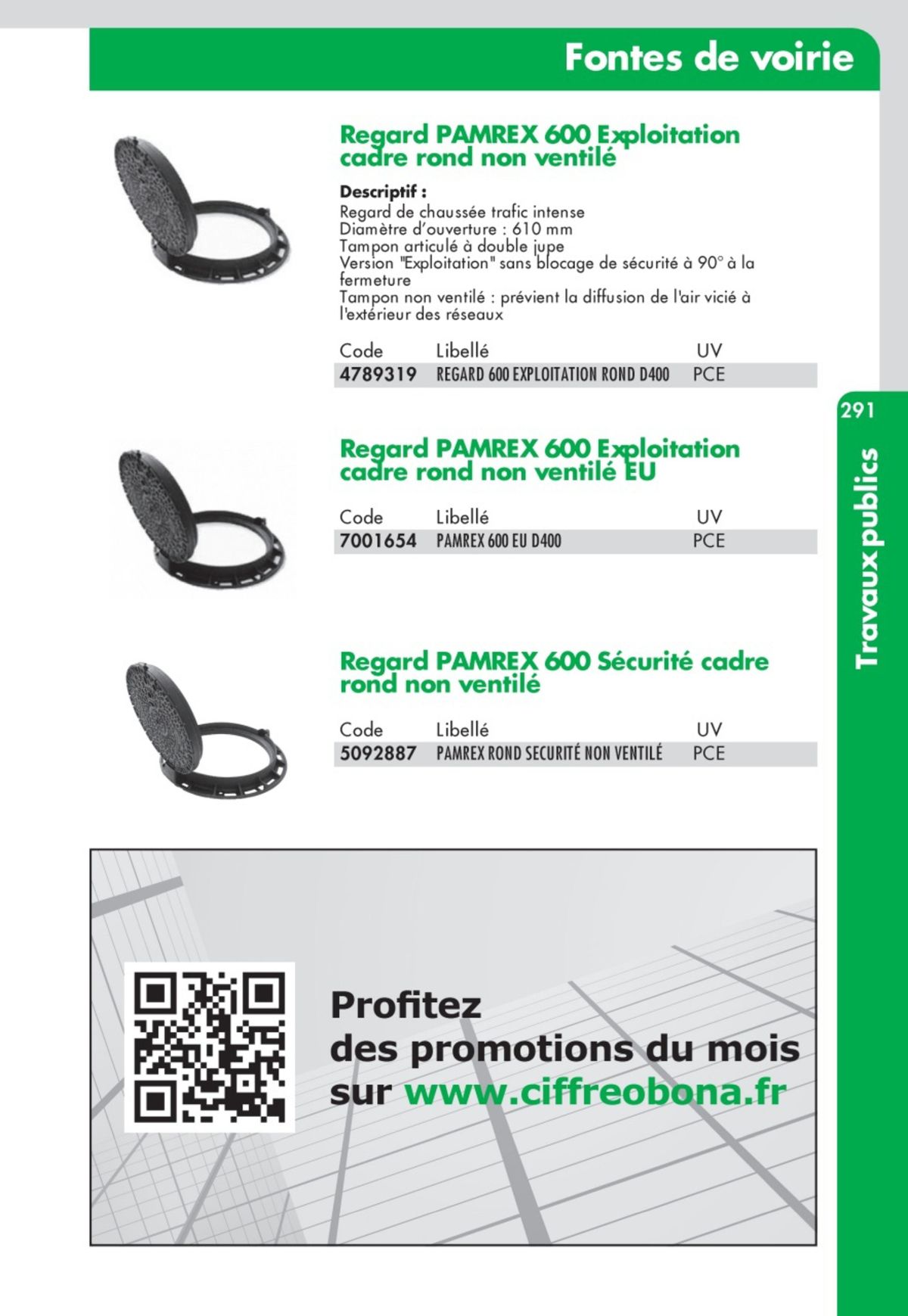 Catalogue Guide Technique Travaux Publics 2024-2025 Ciffréo Bona, page 00215