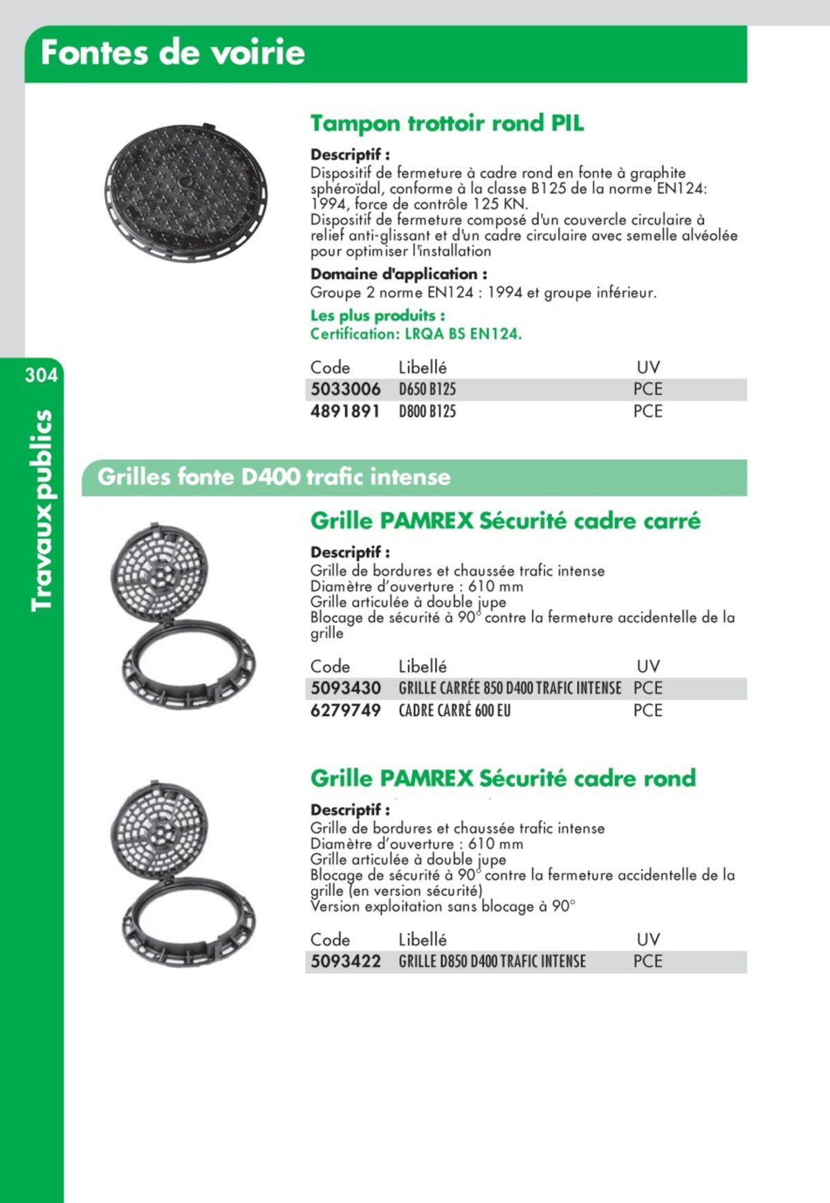 Catalogue Guide Technique Travaux Publics 2024-2025 Ciffréo Bona, page 00229