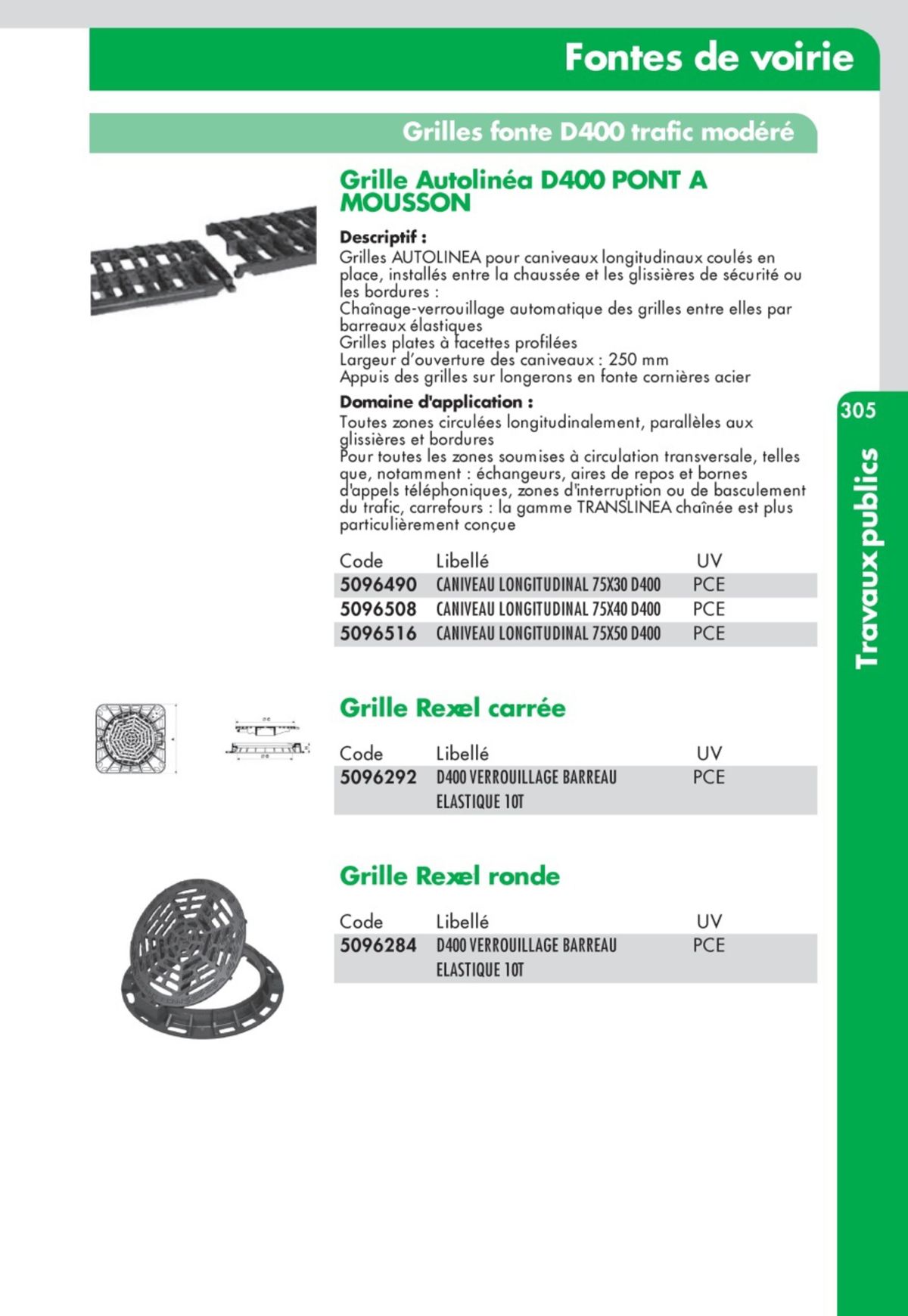 Catalogue Guide Technique Travaux Publics 2024-2025 Ciffréo Bona, page 00230