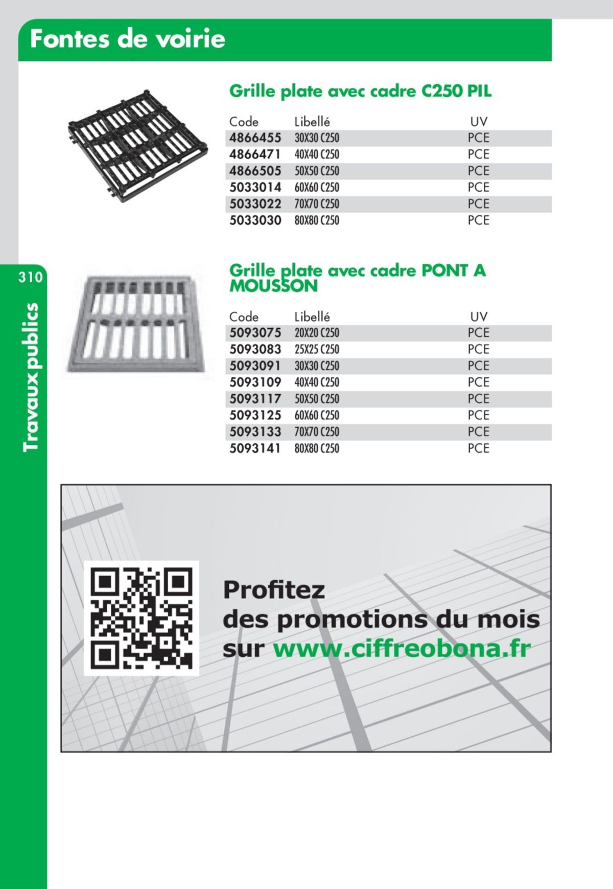 Catalogue Guide Technique Travaux Publics 2024-2025 Ciffréo Bona, page 00236