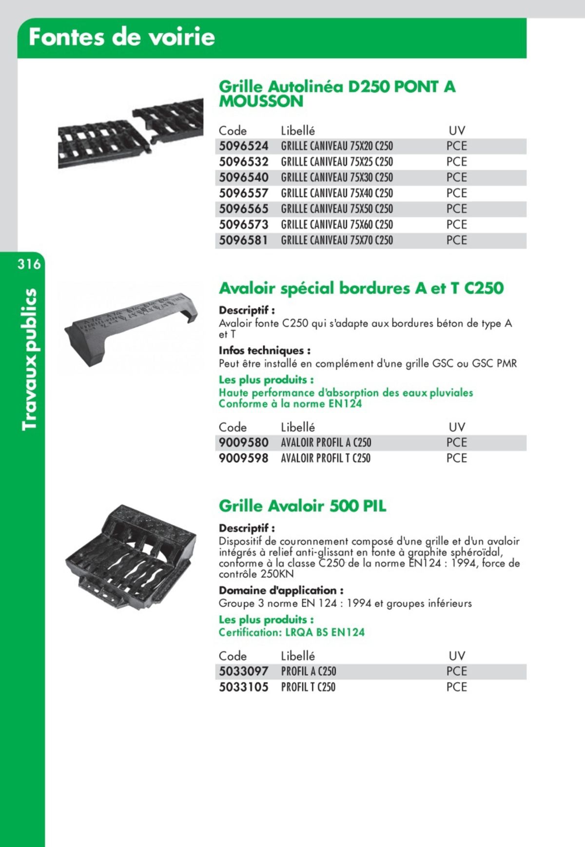 Catalogue Guide Technique Travaux Publics 2024-2025 Ciffréo Bona, page 00242