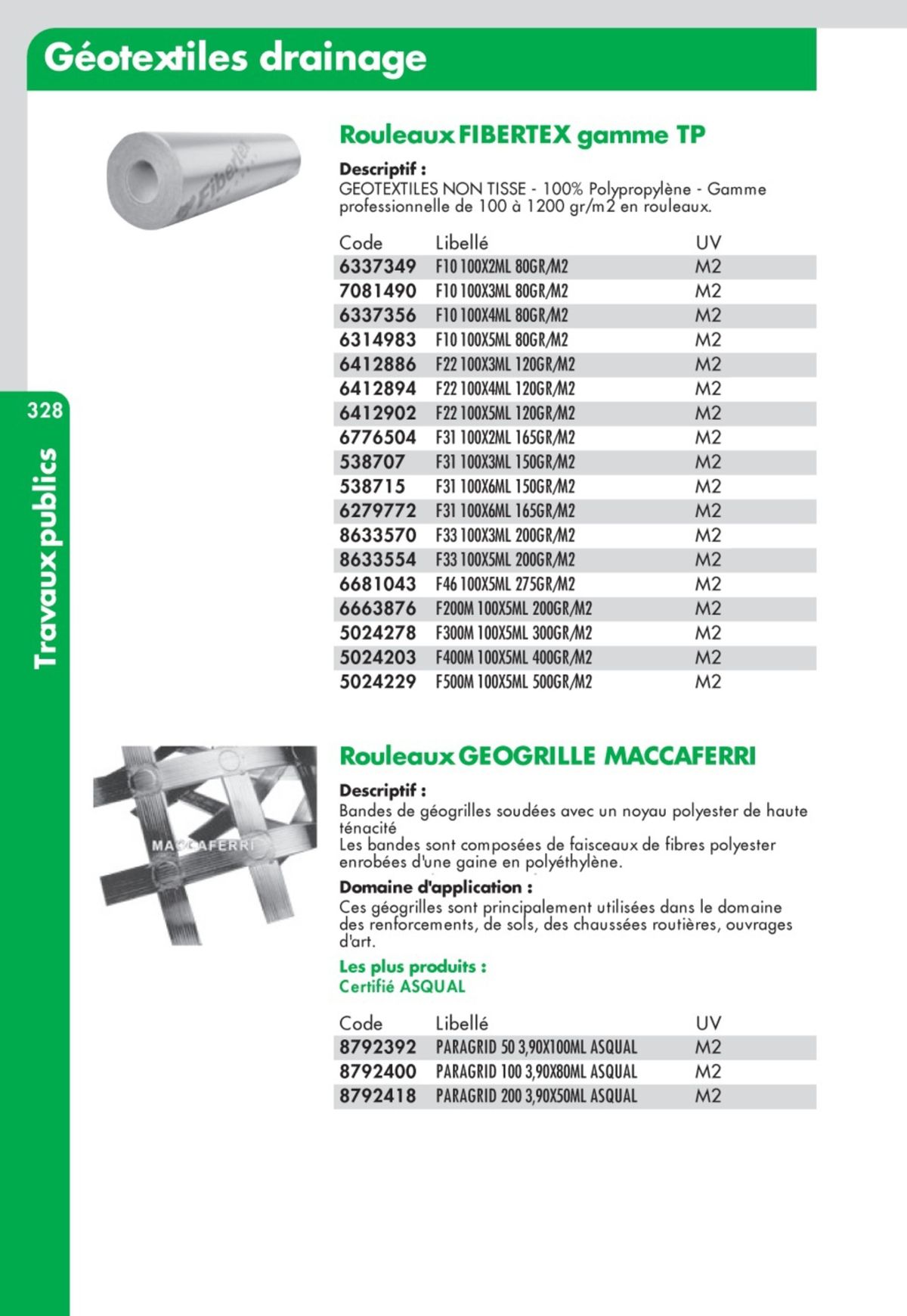 Catalogue Guide Technique Travaux Publics 2024-2025 Ciffréo Bona, page 00255