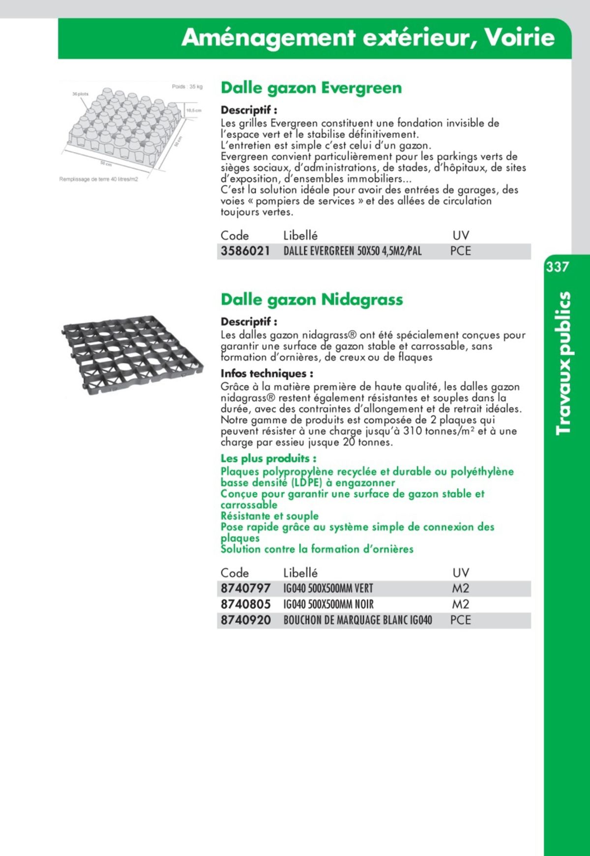 Catalogue Guide Technique Travaux Publics 2024-2025 Ciffréo Bona, page 00265