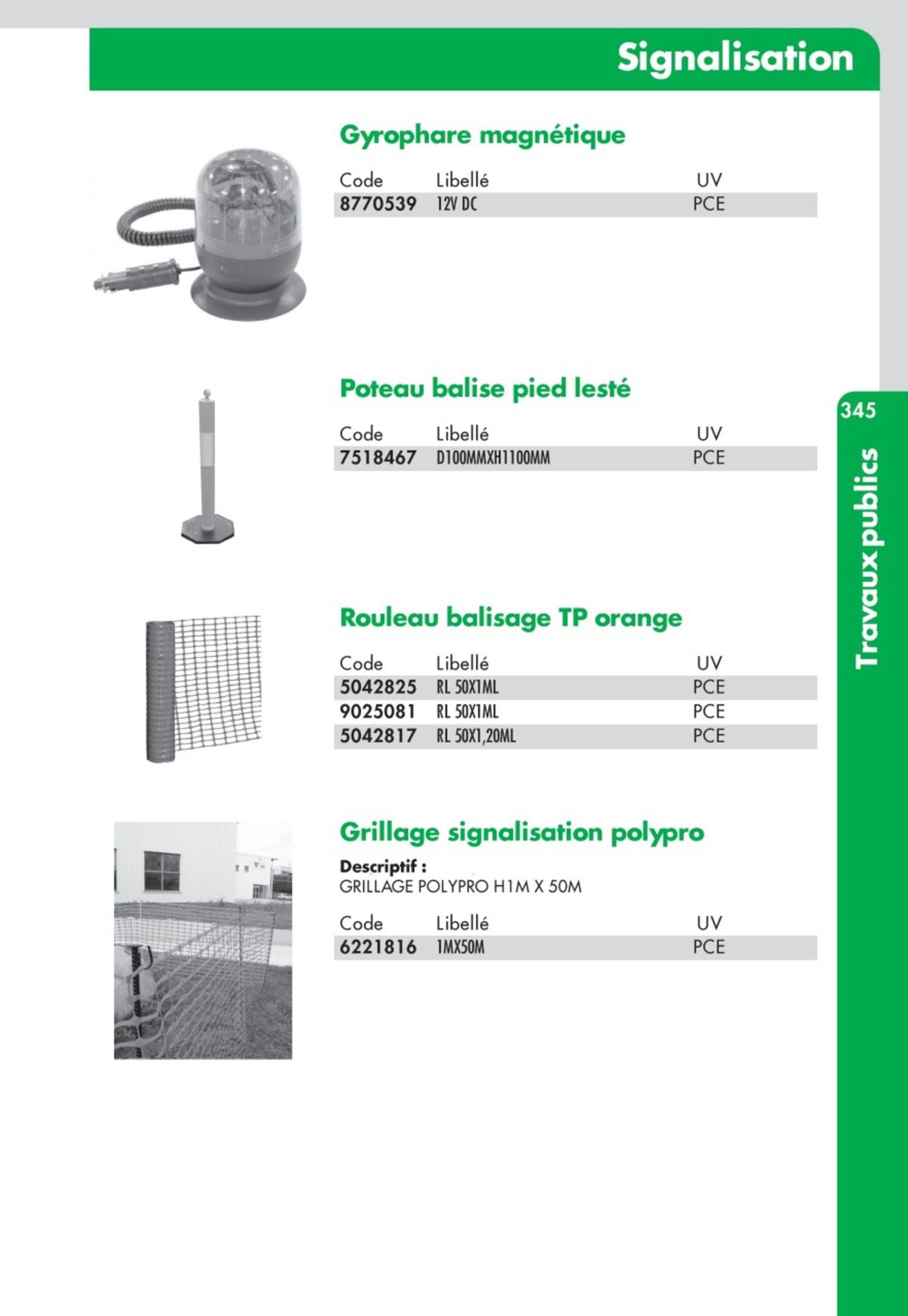 Catalogue Guide Technique Travaux Publics 2024-2025 Ciffréo Bona, page 00274