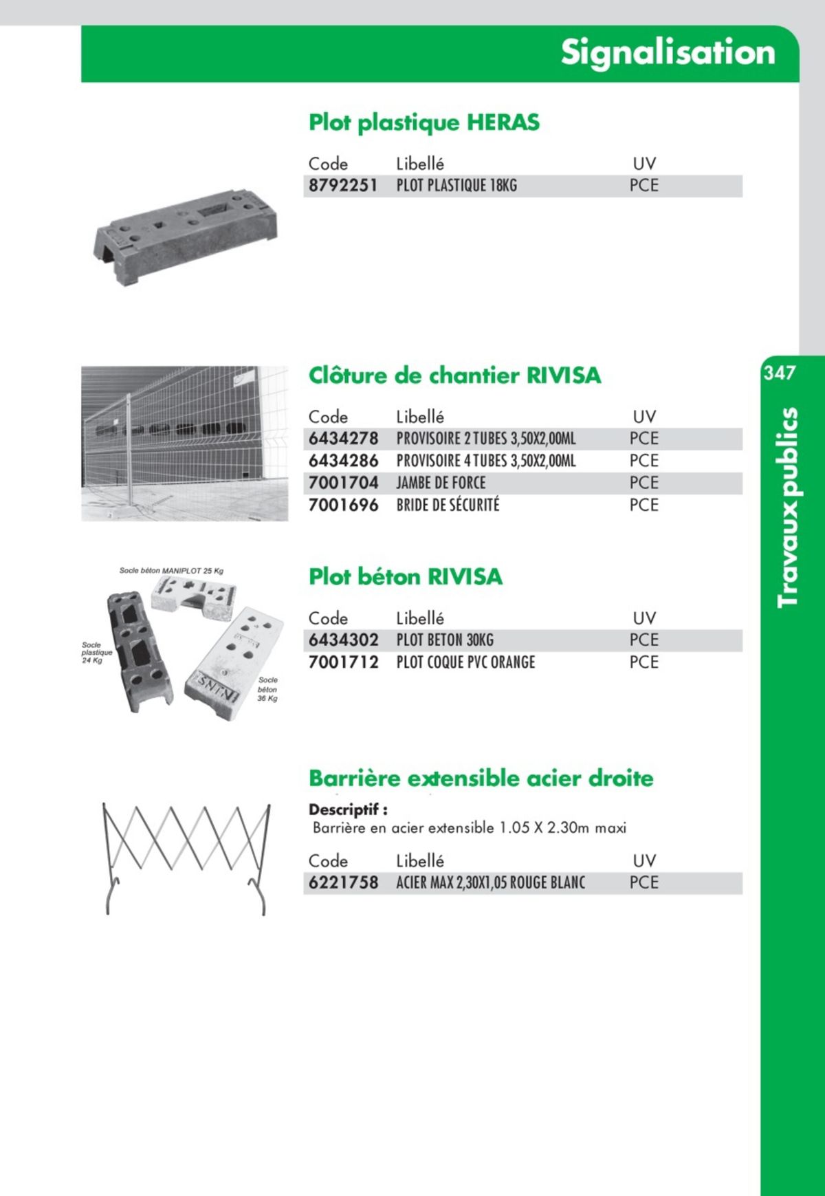 Catalogue Guide Technique Travaux Publics 2024-2025 Ciffréo Bona, page 00276