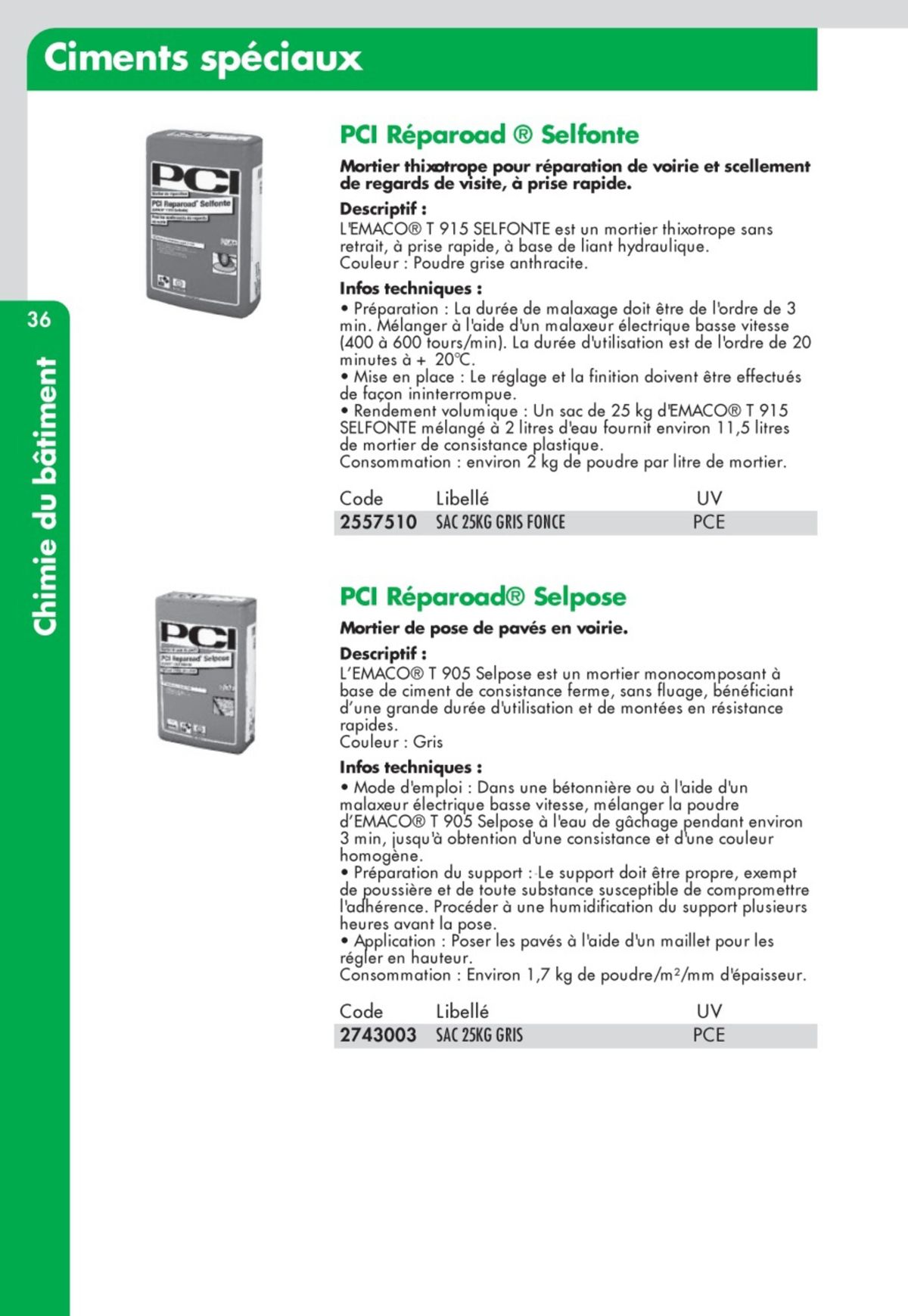 Catalogue Guide Technique Travaux Publics 2024-2025 Ciffréo Bona, page 00311