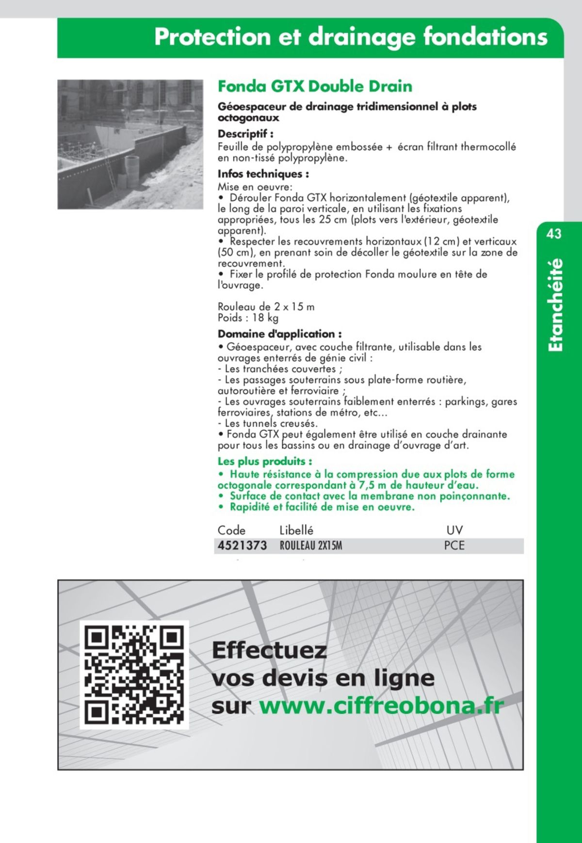 Catalogue Guide Technique Travaux Publics 2024-2025 Ciffréo Bona, page 00351