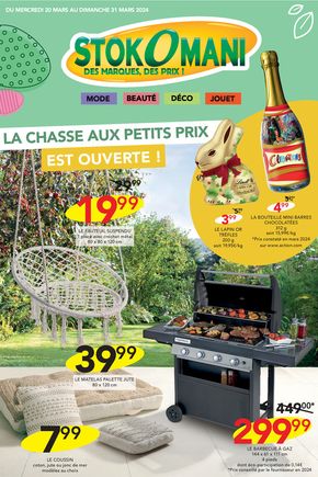 Promos de Bazar et Déstockage à Dreux | LA CHASSE AUX PETITS PRIX EST OUVERTE ! sur Stokomani | 20/03/2024 - 31/03/2024
