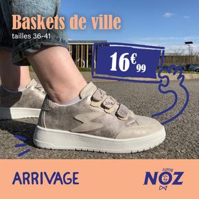 Promos de Bazar et Déstockage à Poitiers | Baskets de ville Divers modèles sur Noz | 19/03/2024 - 31/03/2024