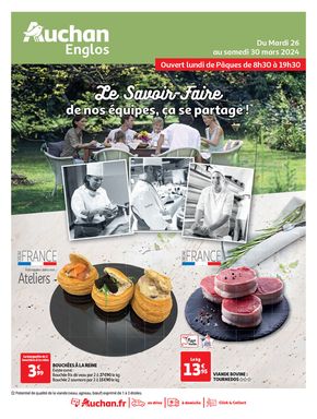 Catalogue Auchan Hypermarché à Hénin-Beaumont | AUCHAN ENGLOS : LE SAVOIR FAIRE DE PACQUES | 26/03/2024 - 30/03/2024