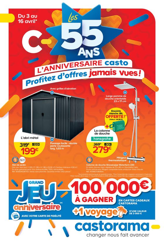 Catalogue Castorama à Marseille | L’anniversaire Casto, profitez d’offres jamais vues ! | 03/04/2024 - 16/04/2024