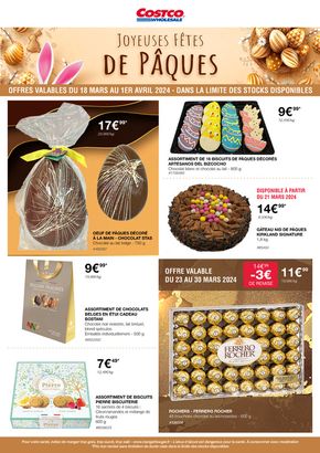 Promos de Discount Alimentaire à Champigny-sur-Marne | SÉLECTION DE PÂQUES sur Costco | 20/03/2024 - 01/04/2024