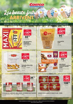 Promos de Discount Alimentaire à Fontenay-sous-Bois | LES BEAUX JOURS ARRIVENT sur Costco | 20/03/2024 - 14/04/2024