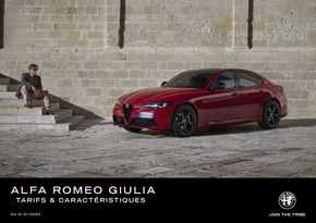 Catalogue Alfa Romeo à Chavelot | Alfa Romeo GIULIA | 20/03/2024 - 20/03/2025