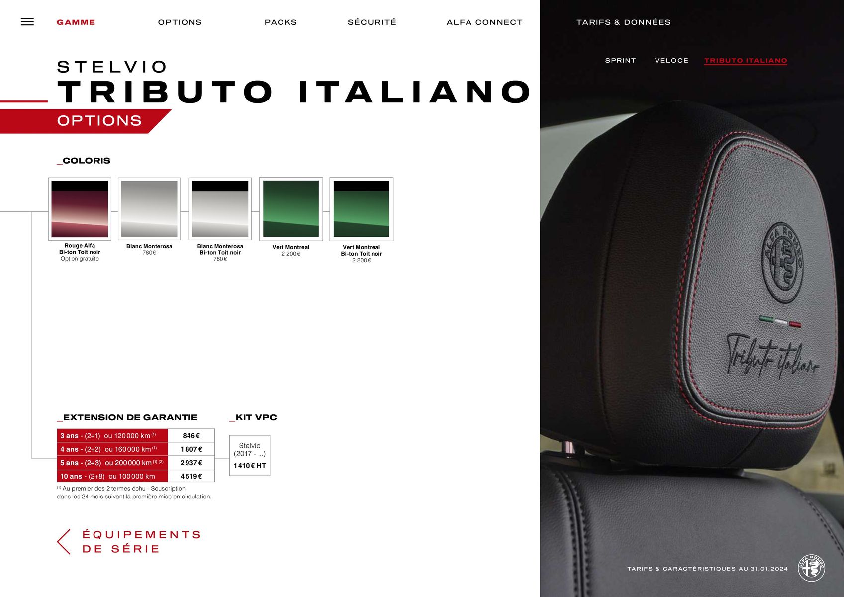 Catalogue  Alfa Romeo STELVIO, page 00010