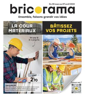 Promos de Bricolage à Jardres | Nouvelle Catalogue Bricorama sur Bricorama | 20/03/2024 - 07/04/2024