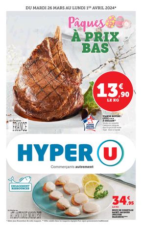 Catalogue Hyper U à Castelnaudary | Pâques à prix bas | 26/03/2024 - 01/04/2024