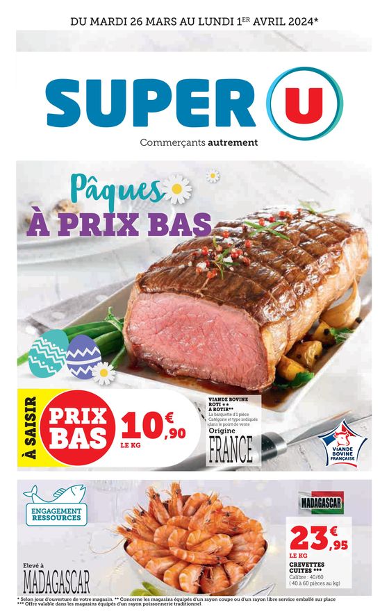 Catalogue Super U à Nantes | Pâques à prix bas | 26/03/2024 - 01/04/2024